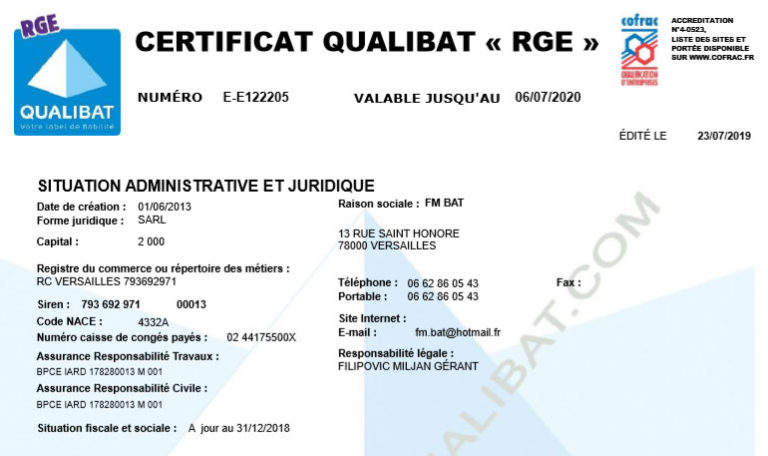 Formulaire Rge Rge Etudes Formulaire _ Les qualifications et certifications RGE Études ...